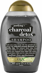 OGX Purifying + Charcoal Detox Shampoos Wiederaufbau/Ernährung für Alle Haartypen 1x385ml