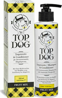 Top Dog Conditioner Σαμπουάν Σκύλου με Μαλακτικό Δερματολογικό Fruit Mix Επούλωση Δέρματος 250ml