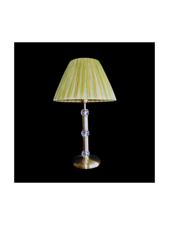 DITS Lighting Dits Lighting Πορτατίφ με Πράσινο Καπέλο και Ασημί Βάση