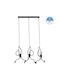 GloboStar Little Man Pendant Light Black Rail with Socket E27 70x10x105cm
