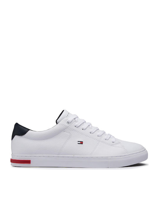 Tommy Hilfiger Essential Leather Detail Vulc Men s Sneakers White