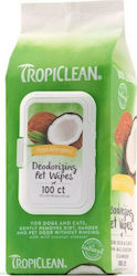 Tropiclean Hypoallergenic Dog Body Cleansing Wipes with Fragrance