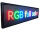 Κυλιόμενη Πινακίδα LED Μονής Όψης 71x23cm RGB