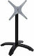 HomeMarkt Pliabilă Stand de masă din Aluminiu cu Regulator Șah mat negru 66x66x72cm