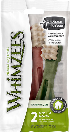 Whimzees Dog Dental Care Treats for Dogs Against Tartar & Plaque 60g