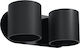 Sollux Orbis Modern Lamp Wall Black 26x14x14cm