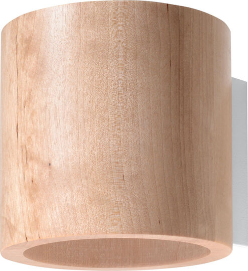 Sollux Orbis Leuchte Wand Braun 13x13x13cm