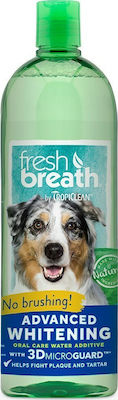 Tropiclean Fresh Breath Advanced Whitening Zahnpflege Mundspülung Hund gegen Mundgeruch 470ml 822314