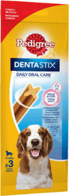 Pedigree Dentastix Chicken Dog Dental Stick for Medium Breeds 77gr Για Μεσαίες Φυλές 3τμχ