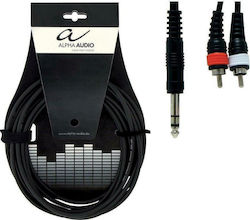 Alpha Audio 1901 6.3mm male - 2x RCA male Alpha Audio 1901 6.3mm male - 2x RCA male