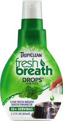 Tropiclean Fresh Breath Drops 65ml