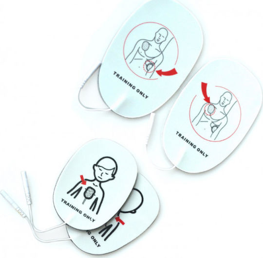 Schiller Medical Electrode Cardiac XFT Replacement Electrodes for Adult Training Defibrillator 2 Pieces