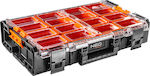Neo Tools Modular 12 Werkzeugkoffer-Organisator 12 Positionen mit abnehmbaren Boxen Orange 58.5x38.5x42cm