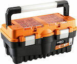 Neo Tools Hand Toolbox Plastic with Tray Organiser W46xD24xH25.5cm