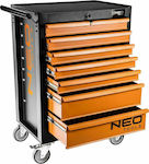 Neo Tools Τροχήλατος Μεταλλικός Εργαλειοφόρος με 7 Συρτάρια Π68xΒ46xΥ103εκ.
