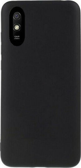 Caselab Soft Touch Back Cover Σιλικόνης Μαύρο (Redmi 9A / 9AT)