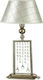Maytoni Bience Metal Table Lamp with Silver Shade and Gold Base
