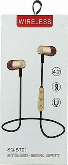 SQ-BT01 In-ear Bluetooth Handsfree Căști Aur