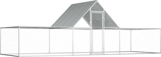vidaXL Кокошник от Галванизирана стомана Д6 x Ш2 x В2м.