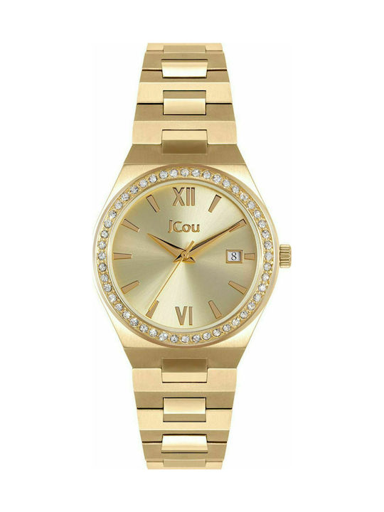 Jcou Esther Women's Watch with Gold Metal Bracelet