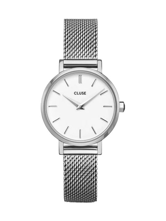 Cluse La Bohème Uhr mit Silber Metallarmband