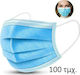 Set Chirurgische Masken 3ply 1 Gebrauch EN 149:2001+A1:2009 Schutzmaske Chirurgische Hellblau 100Stück