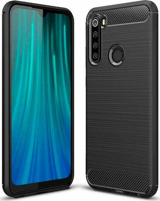 Tech-Protect Carbon Umschlag Rückseite Silikon Schwarz (Redmi Note 8T) 5415865