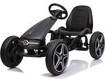 Παιδικό Ποδοκίνητο Go Kart Μονοθέσιο με Πετάλι Mercedes-Benz Μαύρο
