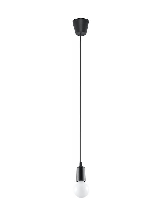 Sollux Diego 1 Pendant Light Suspension Black