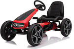 Παιδικό Ποδοκίνητο Go Kart Μονοθέσιο με Πετάλι Mercedes-Benz Κόκκινο