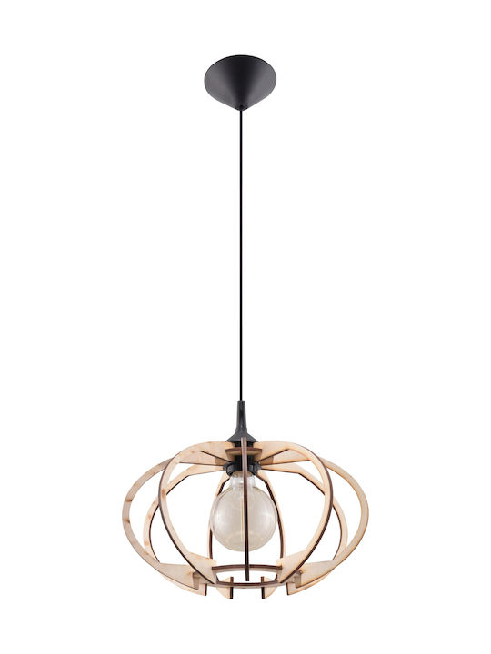 Sollux Mandelino Pendant Light Single-Light for Socket E27 Brown