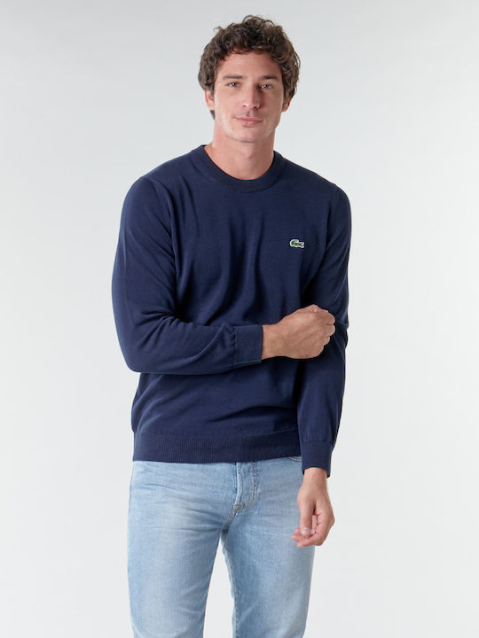 Lacoste Πουλόβερ Μακρυμάνικο Navy Μπλε