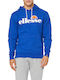 Ellesse Gotero Herren Sweatshirt mit Kapuze und Taschen Royal Blue