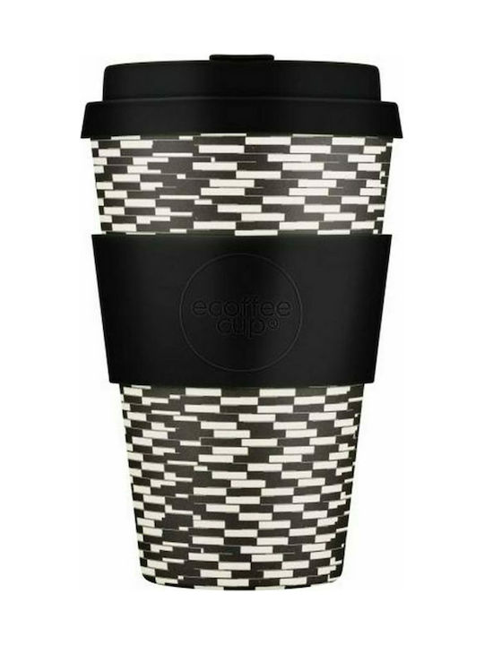 Ecoffee Cup Max Planck Κούπα Μπαμπού με Καπάκι Μαύρη 400ml