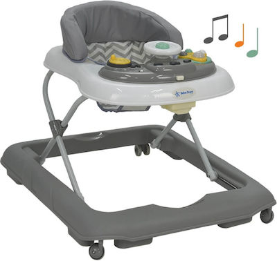 Bebe Stars Move Baby Walker with Music for 6+ Months Gray