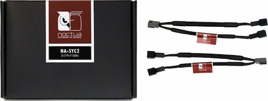 Noctua NA-SYC2 3-Pin Fan - 2x 3-Pin Fan Cable Black