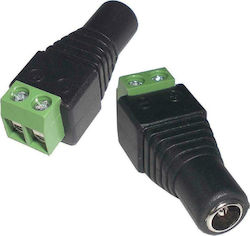 CCTV Connector για Τροφοδοσία DC Θηλυκό 5.5x2.1mm σε Κλέμα 5τμχ ST-DC08