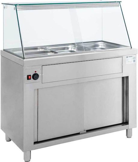 Bambas Frost MD 170 Vitrină încălzită Ben Marie cu 5 Locuri pentru Gastronomi și Putere 3000W L170 x l70 x Î130 cm MD170