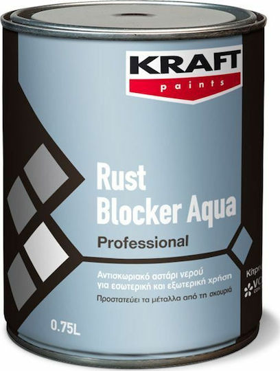 Kraft Rust Blocker Aqua Αστάρι Κίτρινο Κατάλληλο για Μέταλλο / Μη Σιδηρά Μέταλλα 2.5lt