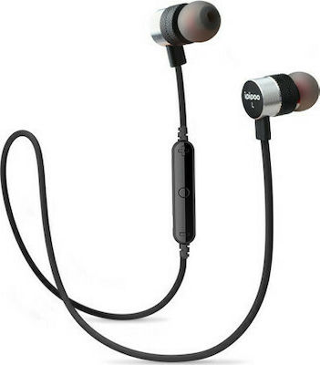 Ipipoo iL93BL In-ear Bluetooth Handsfree Ακουστικά με Αντοχή στον Ιδρώτα Ασημί