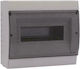 Eurolamp Wall mounted 8-Elements Fuse Box with 1 Row W230xH200xD110mm