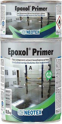 Neotex Epoxol Primer Εποξικό Αστάρι Διαλύτου 2Σ Suitable for Construction Materials 0.8kg