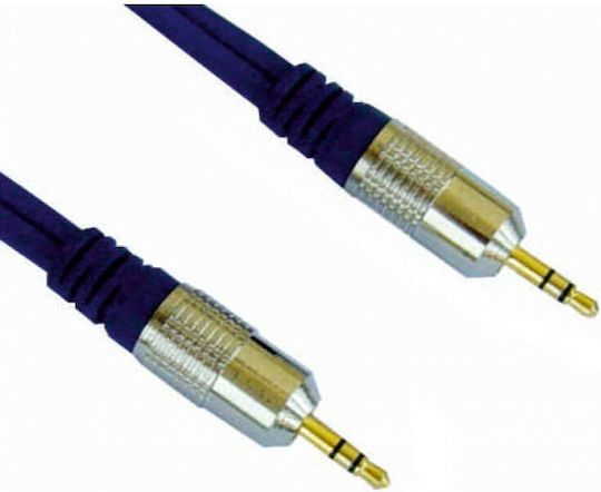 Bridge Cable 3,5mm Klinkenkabel 3,5mm Stecker - 3,5mm Stecker Schwarz 5m 30277B