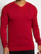 U.S. Polo Assn. Men's Long Sleeve Sweater with V-Neck Red 5216451894-155