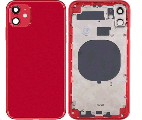 Batterieabdeckung Rot für iPhone 11