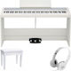 Korg Electric Stage Piano B2SP Set with 88 Weighted Keys Built-in Speakers and Connection with Headphones and Computer White