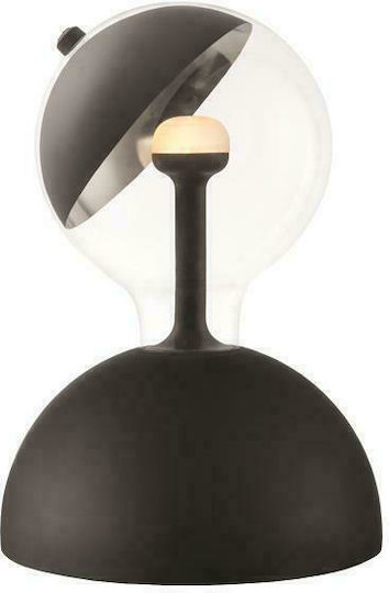 Eurolamp Dekorative Lampe mit Fassung für E27 Lampe Schwarz