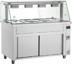 Inomak Vitrină încălzită Ben Marie cu 4 Locuri pentru Gastronomi și Putere 2520W L141 x l70 x Î131.5 cm Inomak Vitrină încălzită Ben Marie cu 4 Locuri pentru Gastronomi și Putere 2520W L141 x l70 x Î131.5 cm