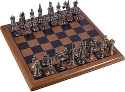 SP Souliotis Chess Metal with Pawns 29x29cm