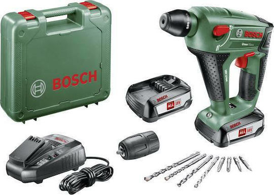 Bosch Uneo Maxx Impact Demolition Hammer Battery 18V 2x2.5Ah with Chuck SDS Plus 0603952327